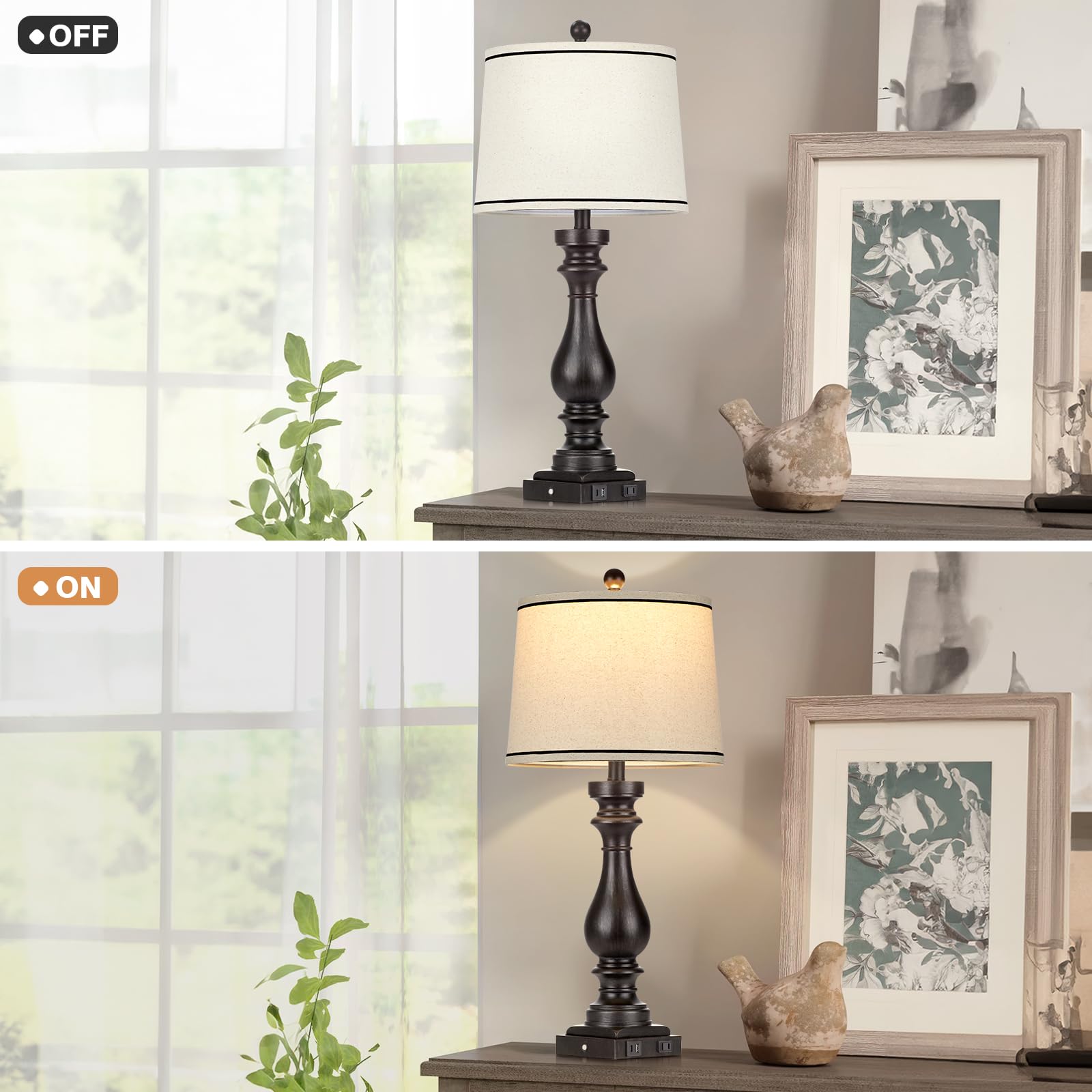Cinkeda included LED bulbs deliver steady, cozy illumination
