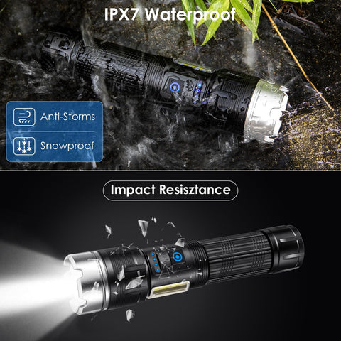 Cinlinso dual-pack includes two flashlights and cables for preparedness