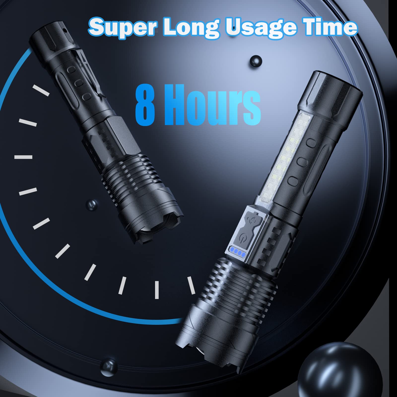 Cinlinso flashlight seven modes demonstrate versatile lighting for camping and work.