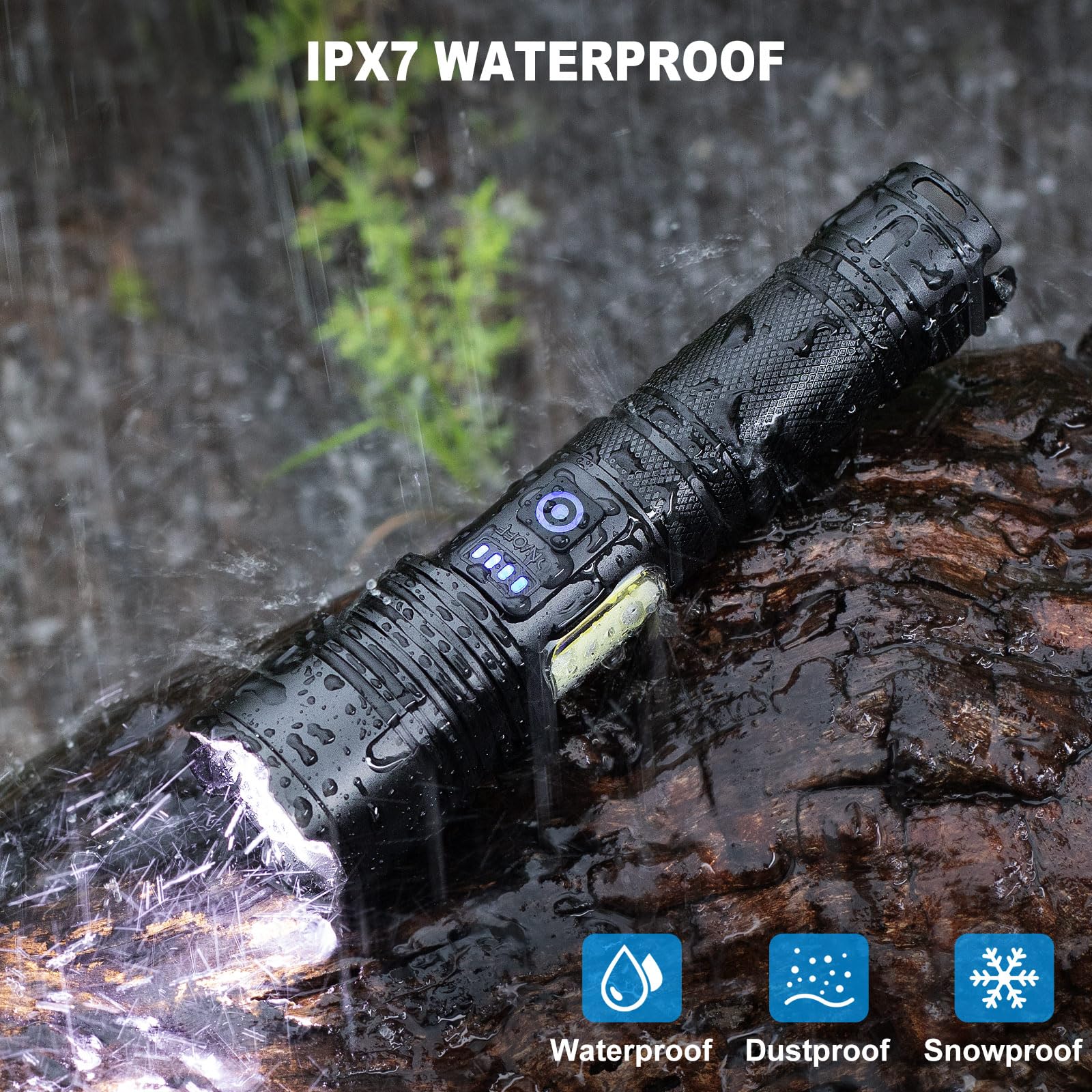 Cinlinso IPX7 waterproof build withstands rain and splashes