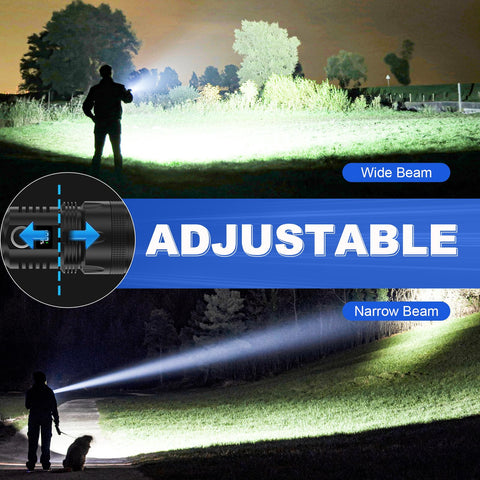 Cinlinso LED flashlight range up to 3280 feet