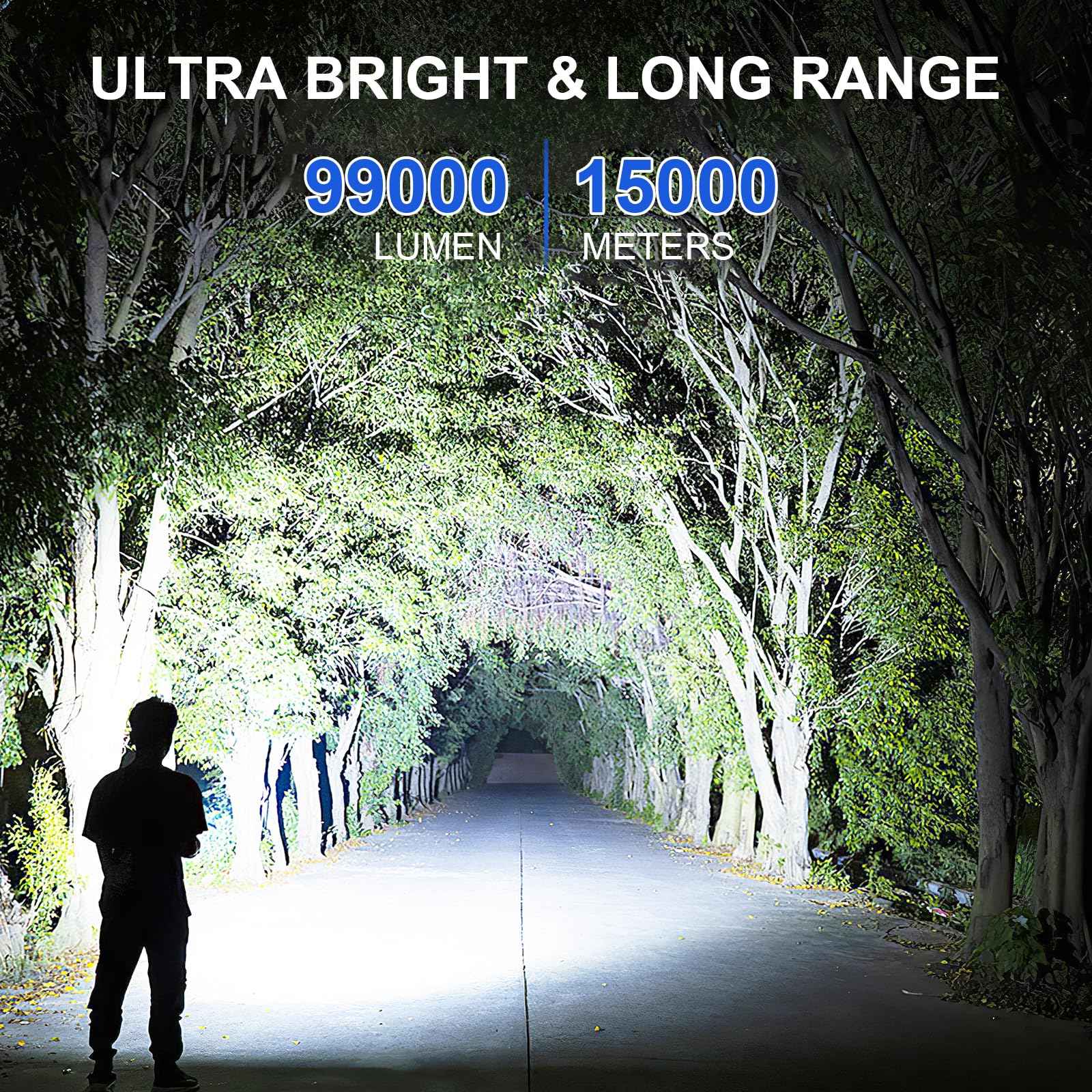 Cinlinso LED flashlight rechargeable battery for extended use