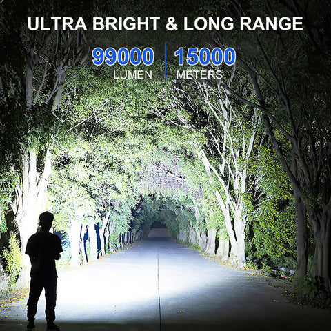 Cinlinso LED flashlight rechargeable battery for extended use