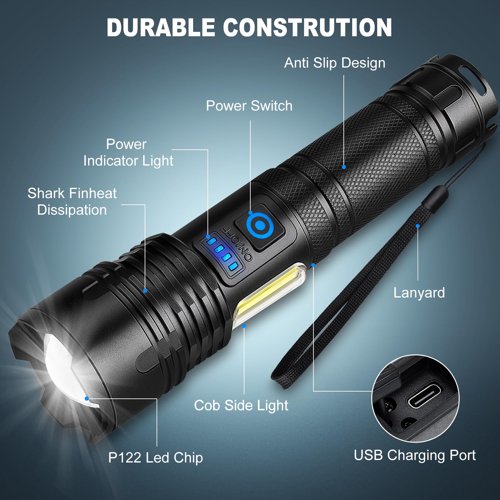 Cinlinso rugged handle offers secure grip in challenging conditions