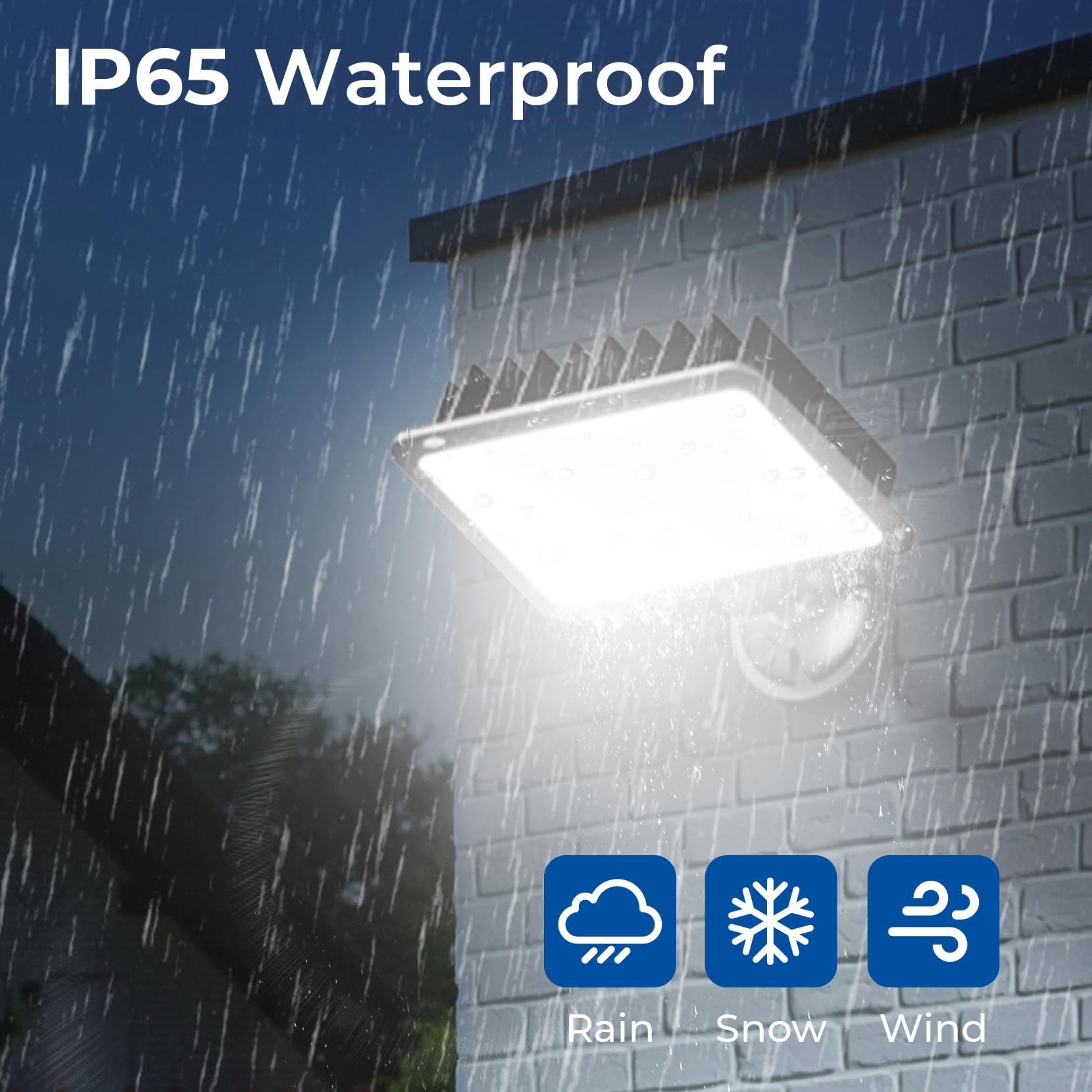 CINOTON 120W flood light, die-cast housing, lasting durability.