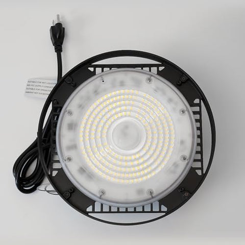 CINOTON 160W UFO high bay light side profile highlighting durable housing