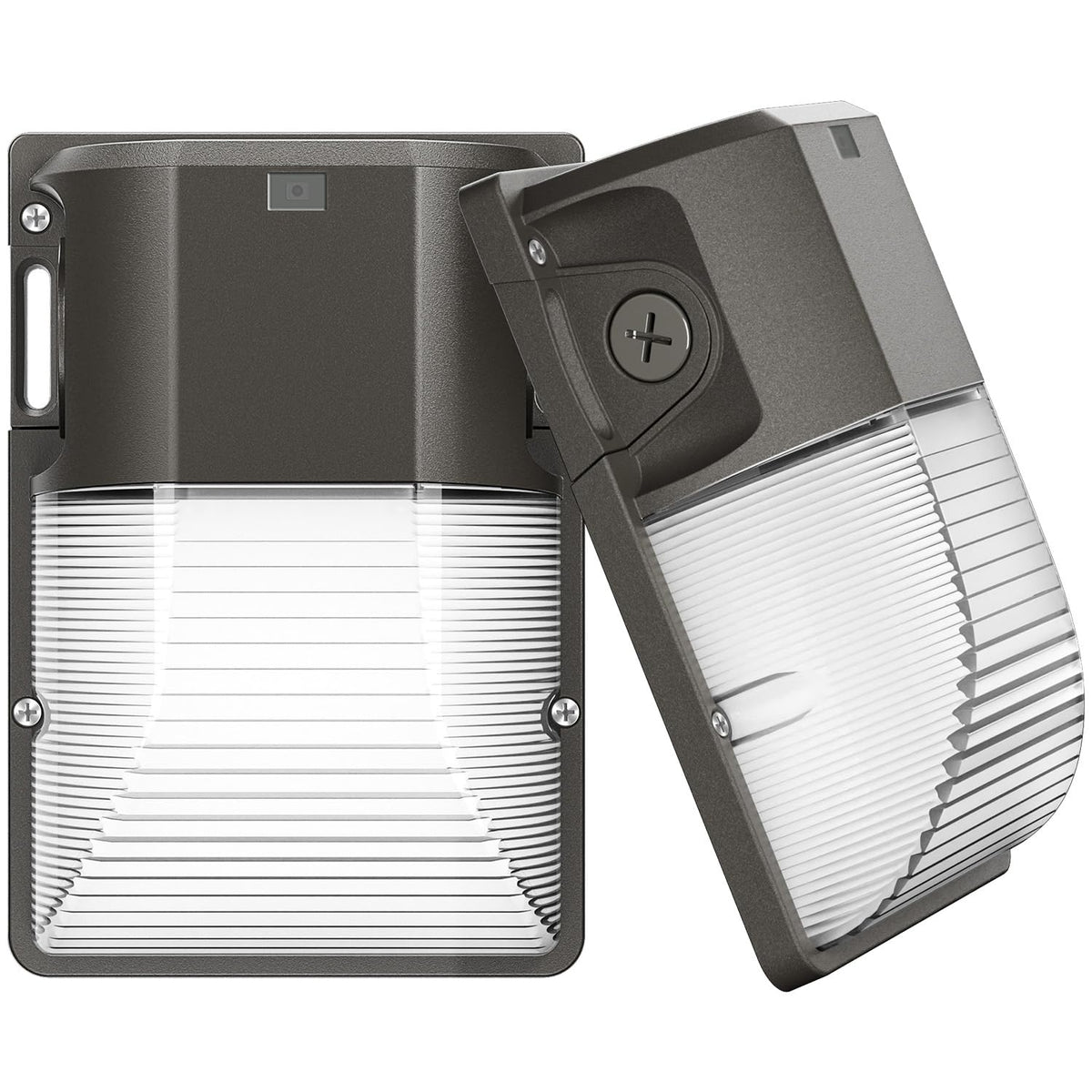 CINOTON 30W Wall Pack Light front view provides entryway illumination.