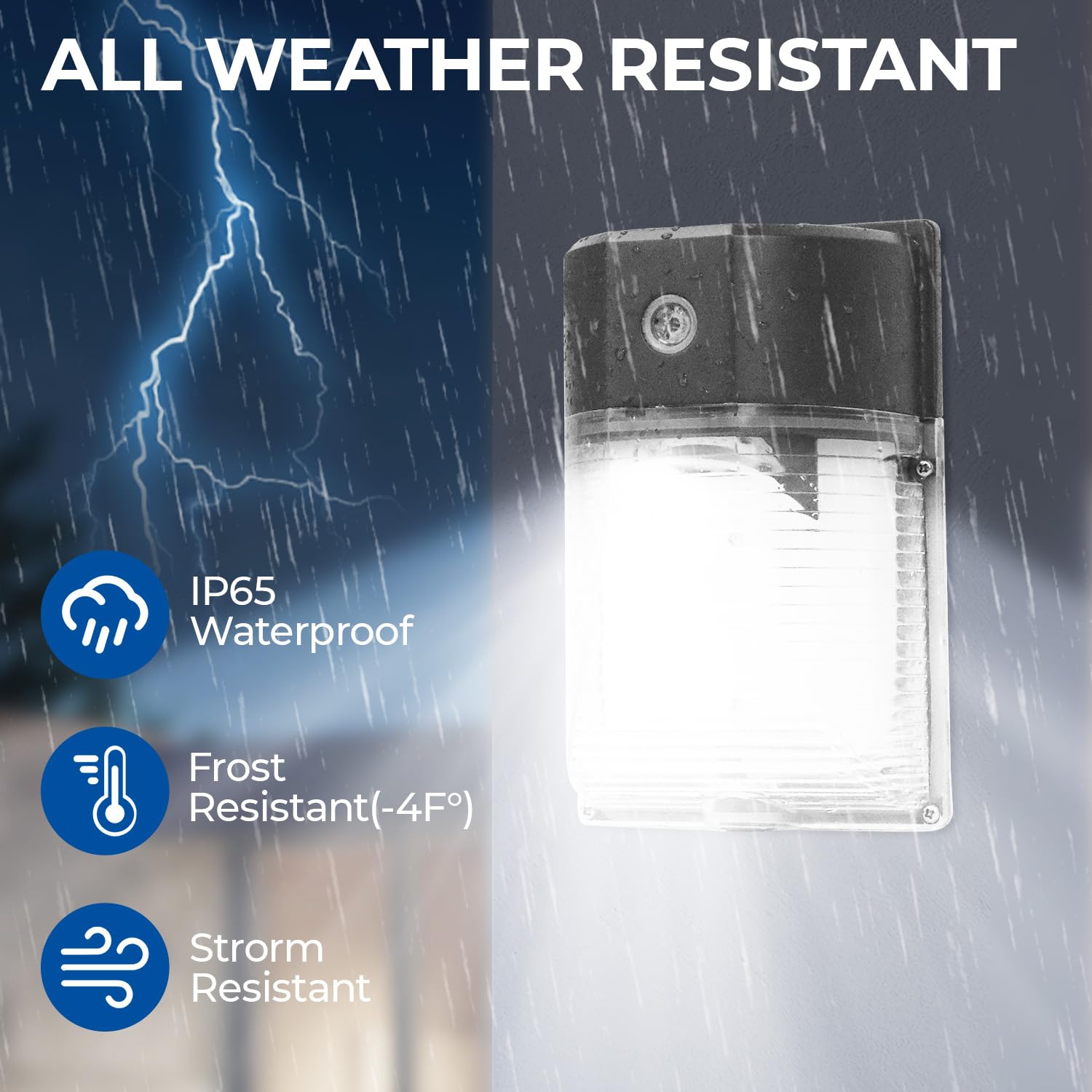CINOTON dusk-to-dawn sensor enables automatic night lighting for security and convenience.