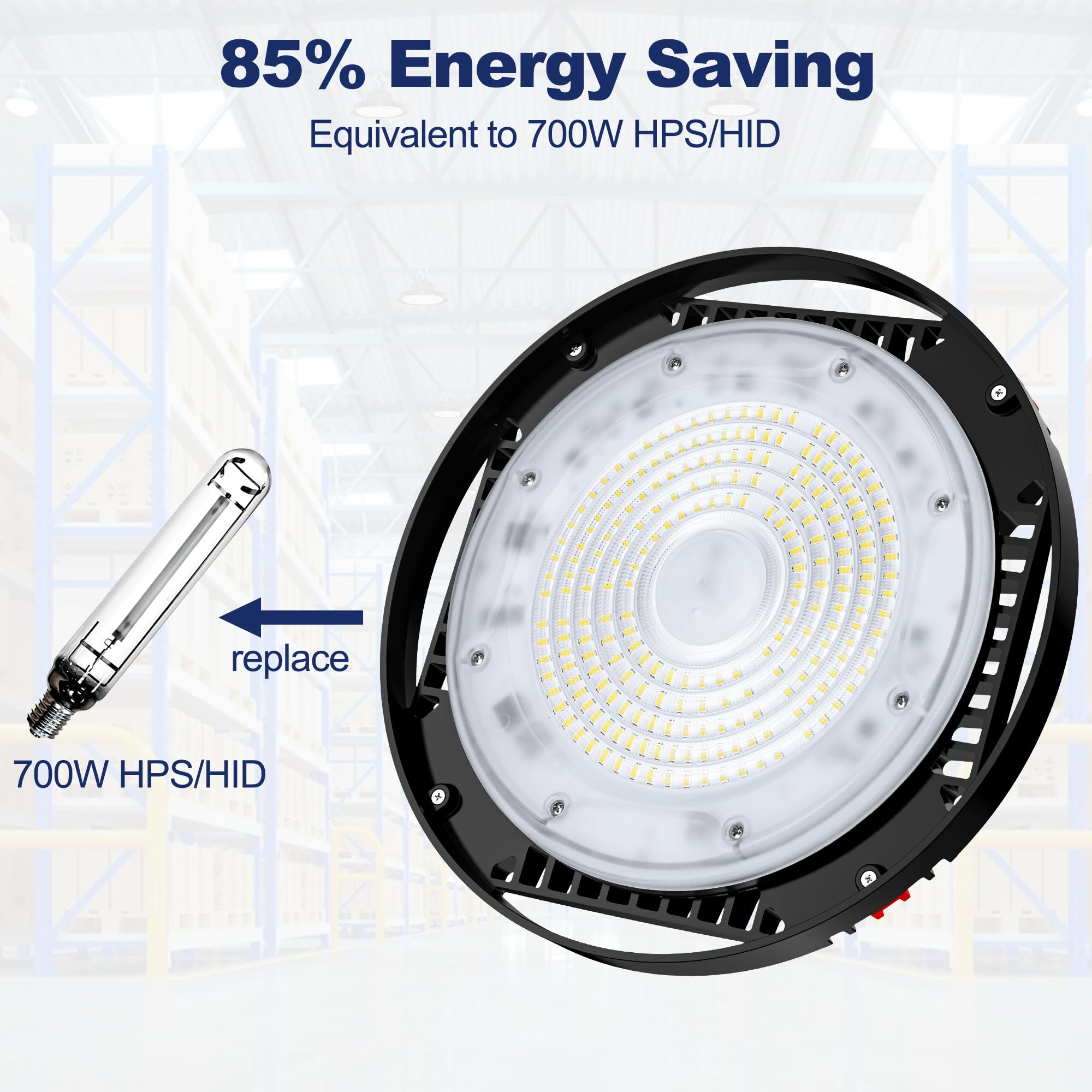 Cinoton waterproof high bay light suitable for damp environments.