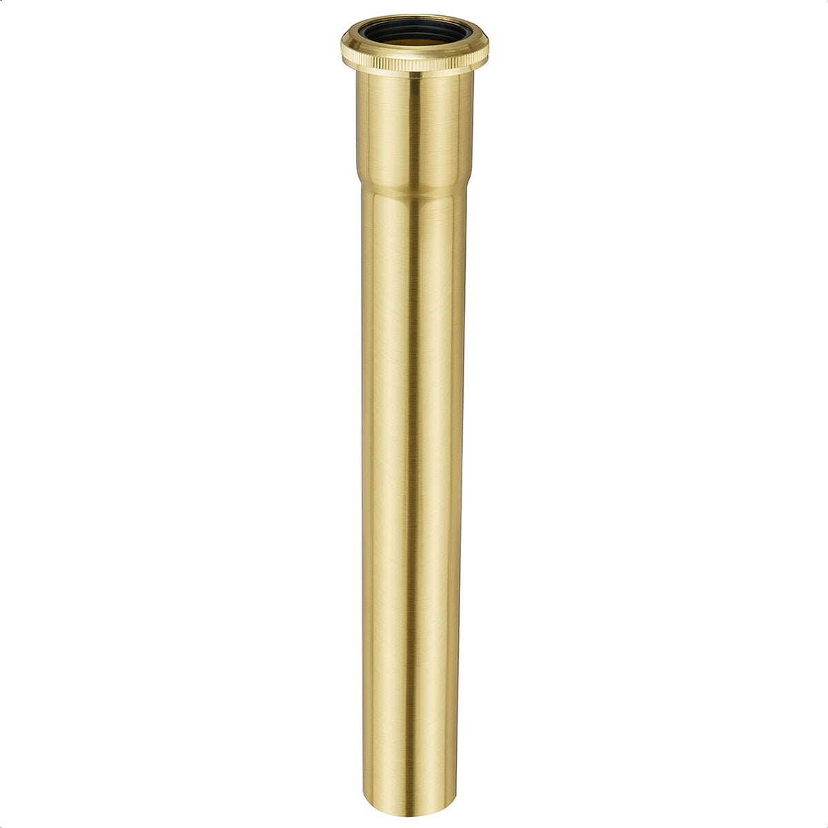 Cinsda brass slip joint extension tube in brushed gold for durable under-sink connections