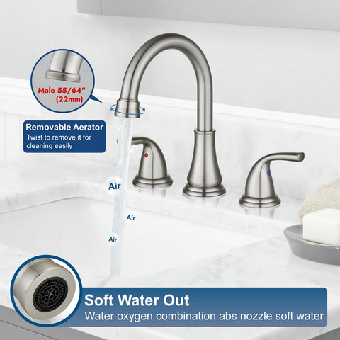 Cinwiny pop-up drain and basin mixer included in the package