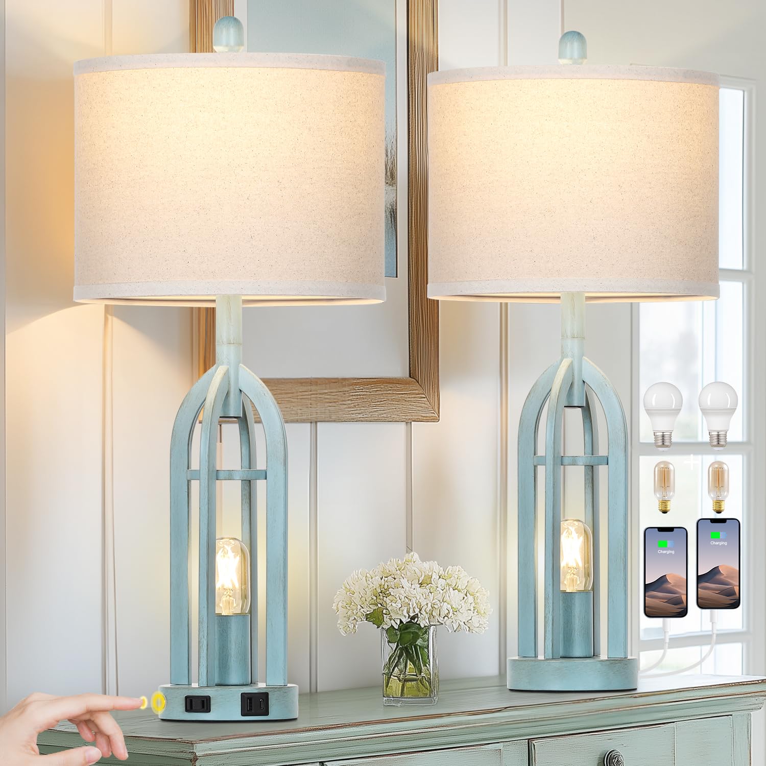 Cinyirong dual night light feature lamps offer flexible nighttime lighting