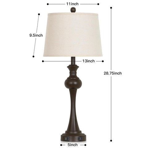 Cinyirong nightstand lamps suited for living rooms and offices with modern metal style.