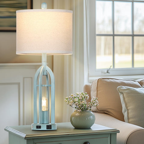 Cinyirong usb-c port and ac outlet lamp keeps devices charged