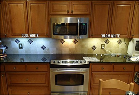 Circle F13T5/CW 4100K long-life bulbs for durable under-counter lighting.