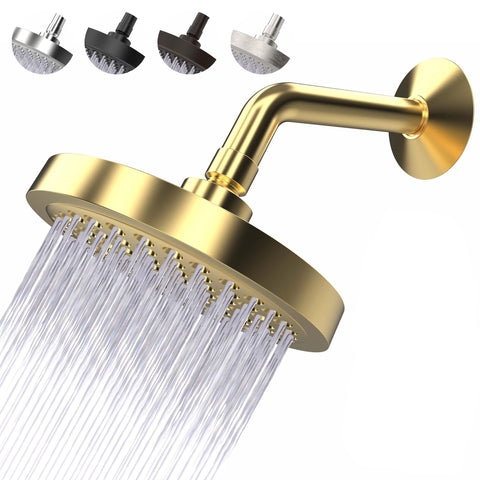 CircleSplash high pressure shower head with a 6-inch face for full-body coverage