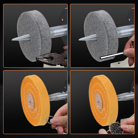 CIRONBOW polishing compound enhances luster for final finishes.