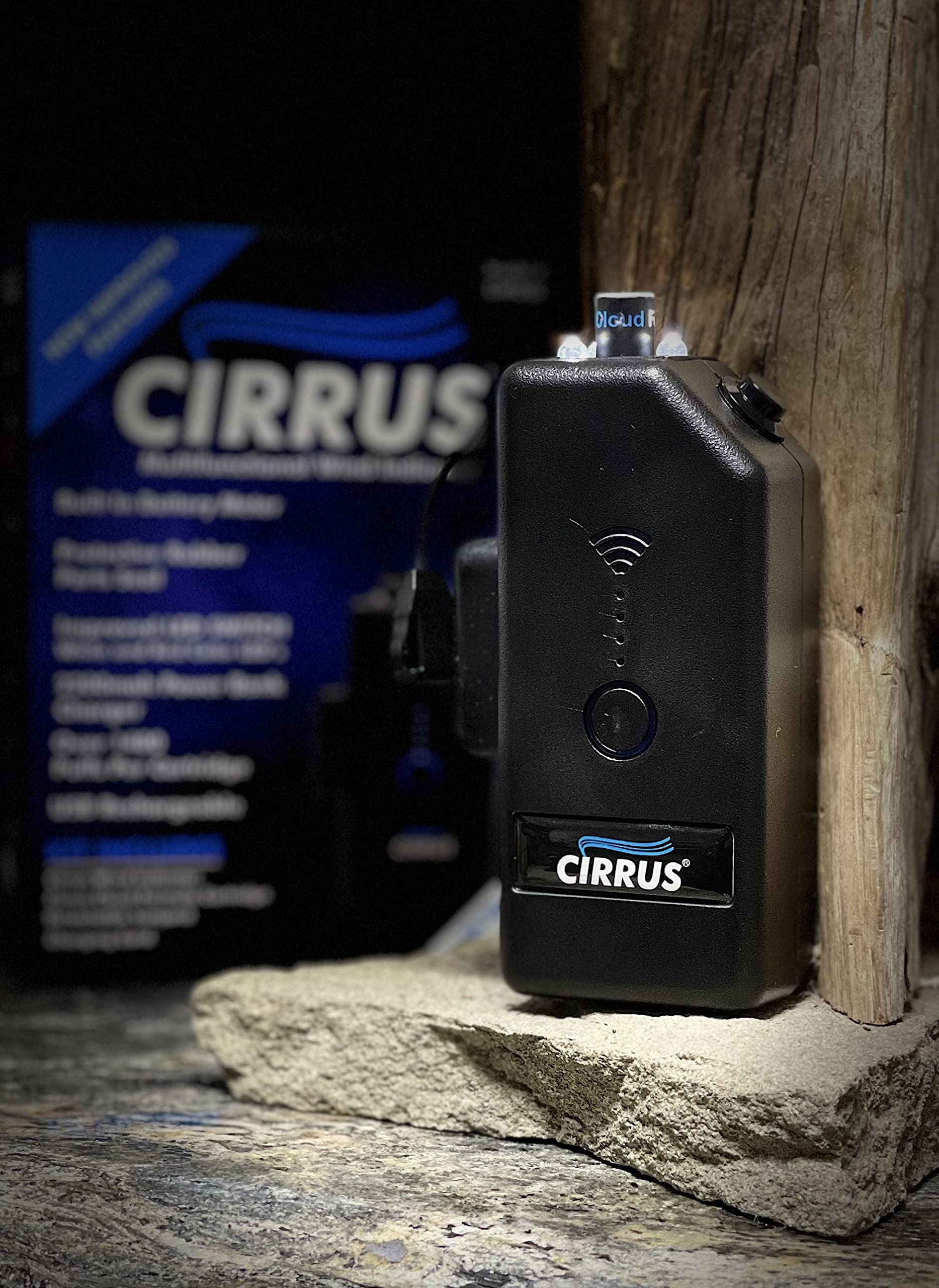 Cirrus Cloud cartridge provides safe scent-free testing without open flame.