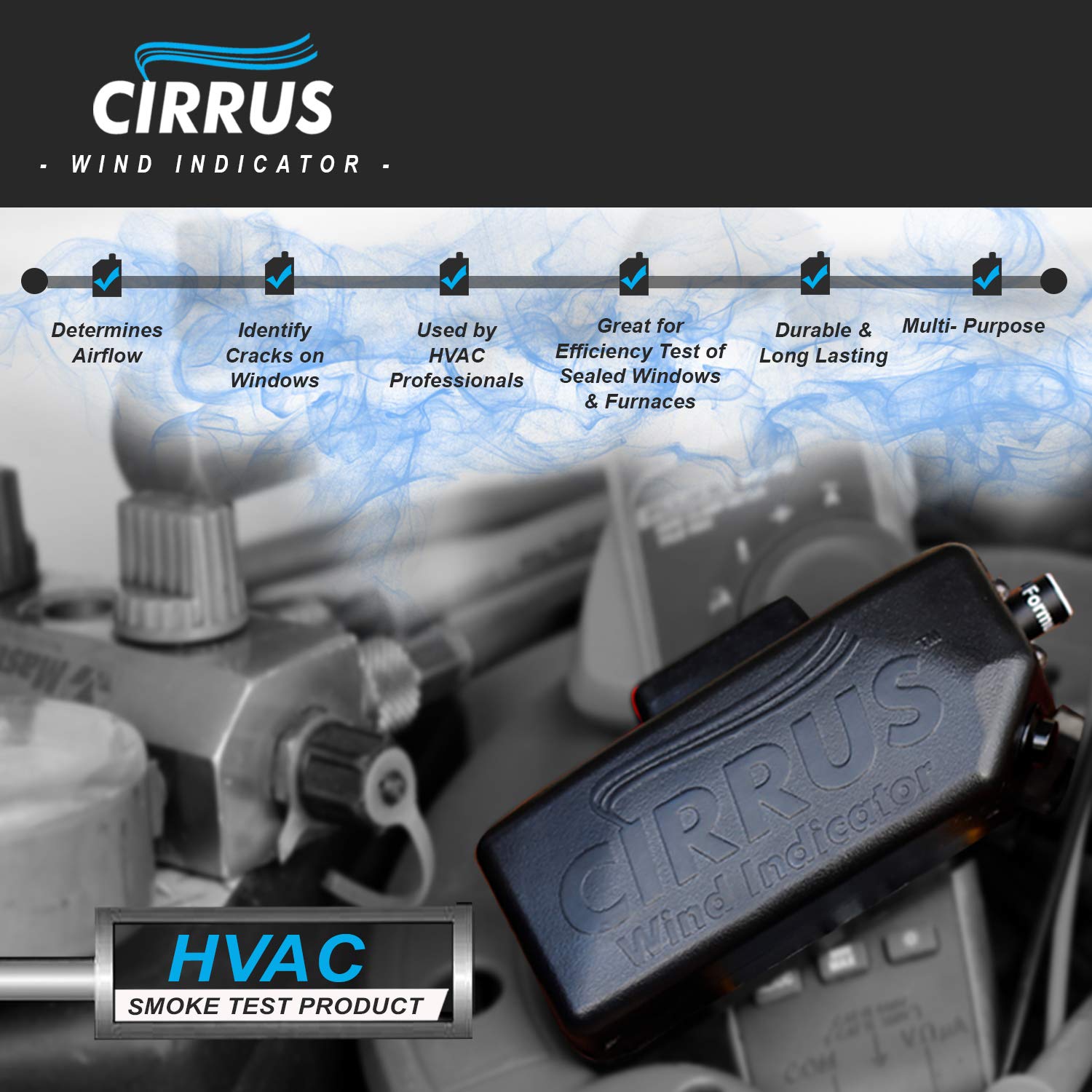 Compact Cirrus HVAC toolkit fits in a technician's bag for on-the-go jobs.
