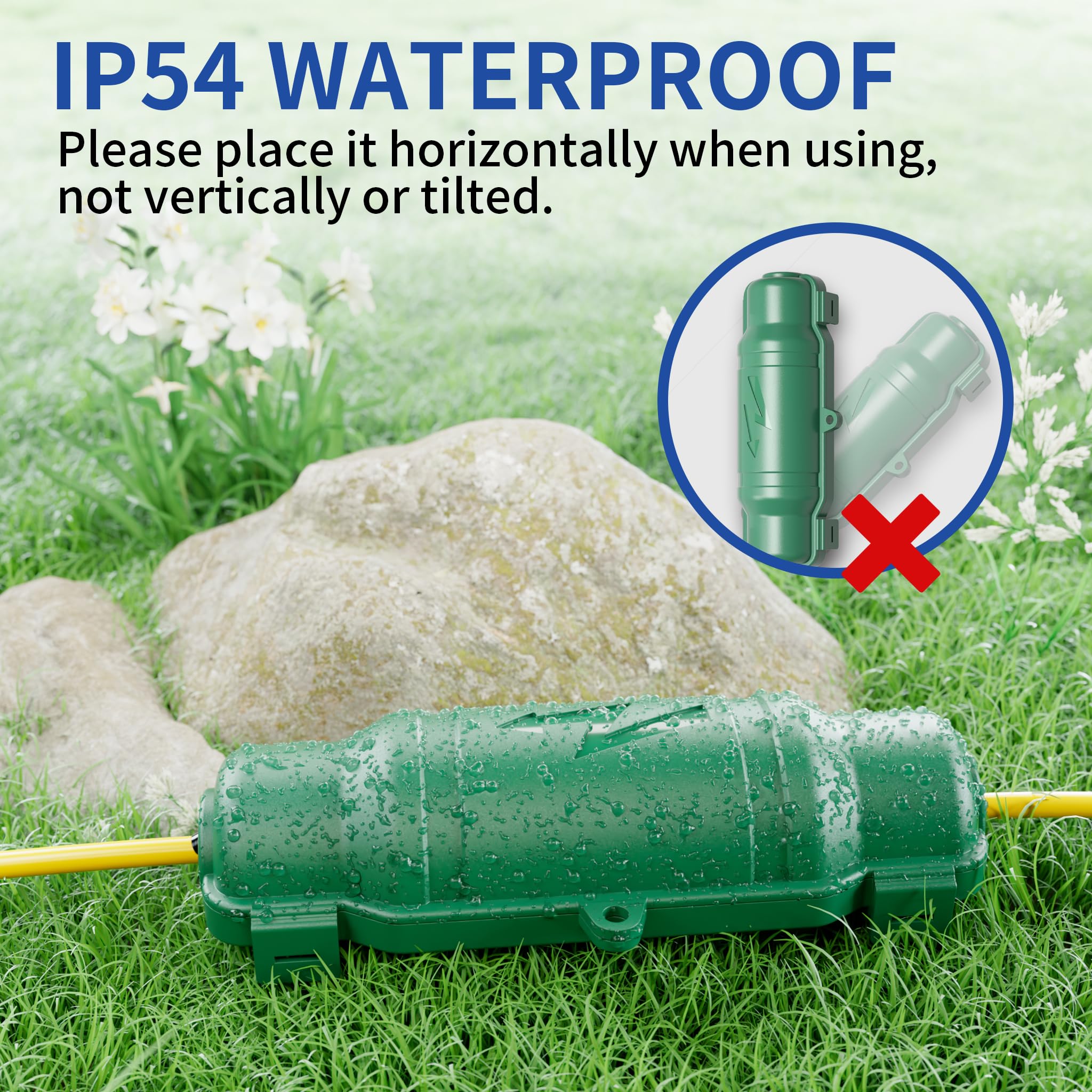 Cismorvex ideal for holiday lights and garden tools to shield connections.