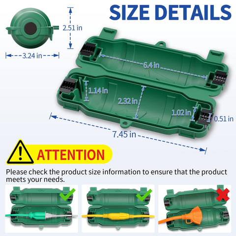 Cismorvex IP54 waterproof seal exterior box protecting connections from rain.