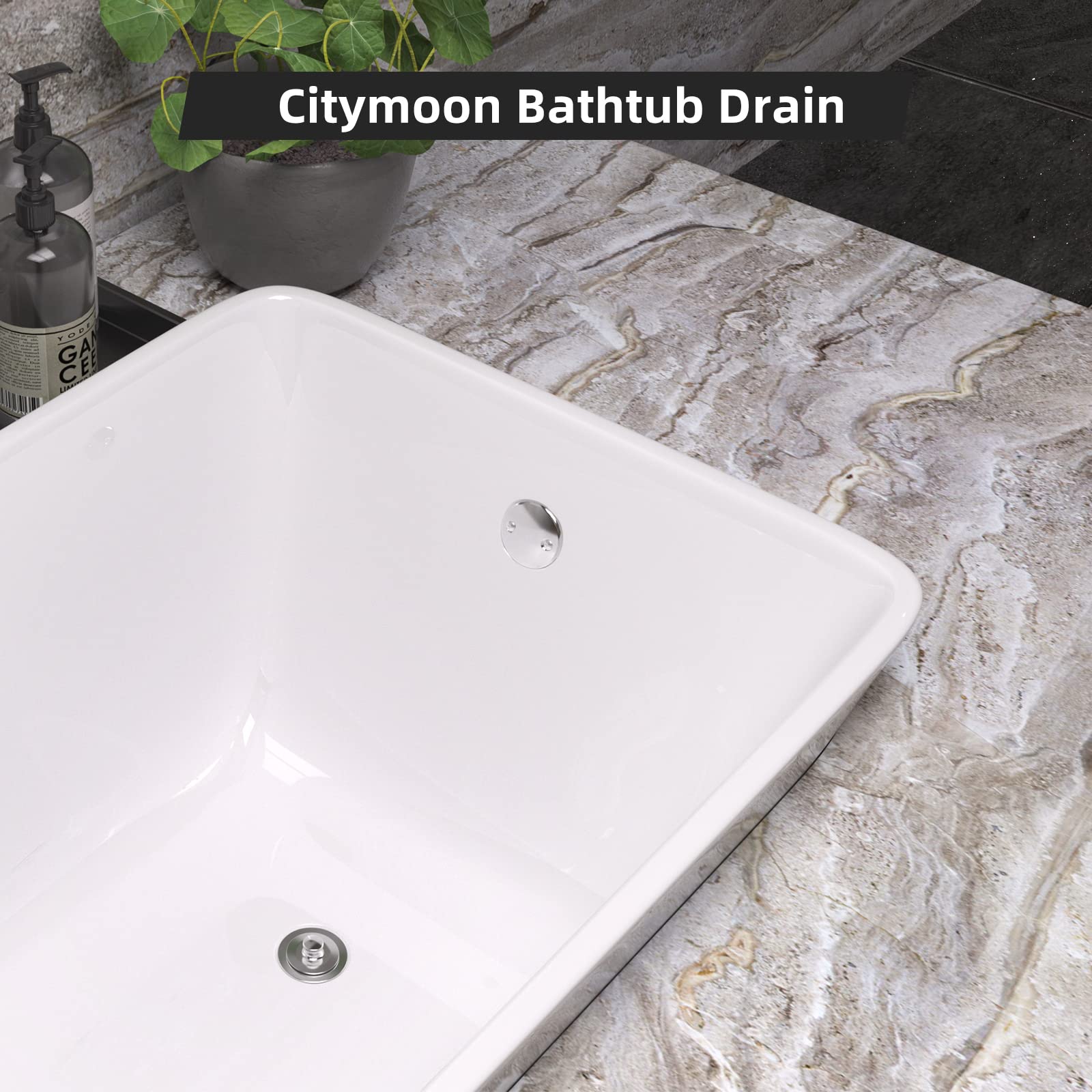 Citymoor drain kit with elbow compatibility for 1 3/8 and 1 1/2 inch plumbing.
