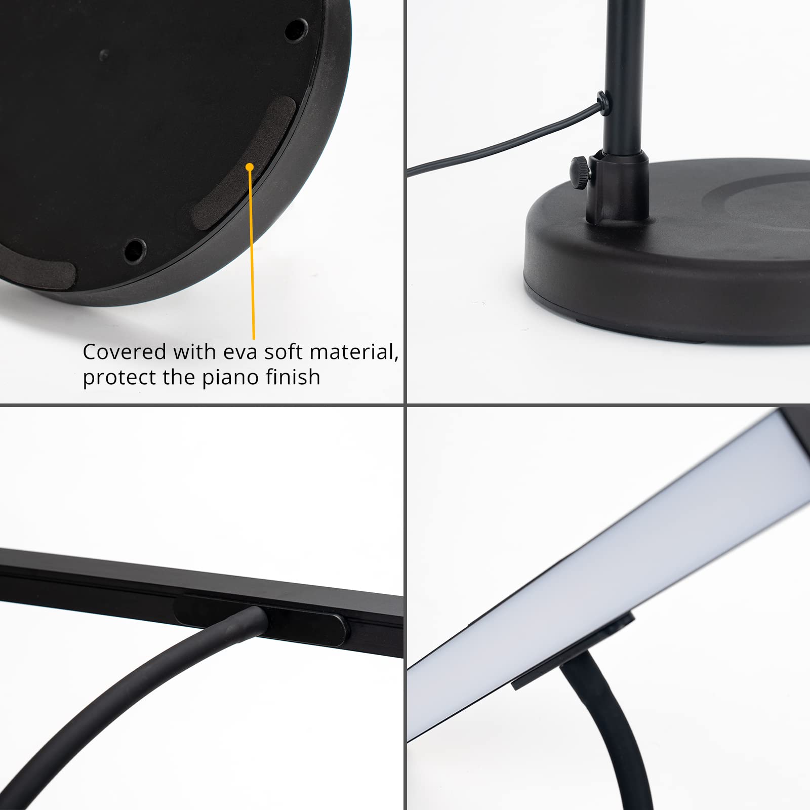 CIVHOM piano light shows adjustable tilt direction to target the score