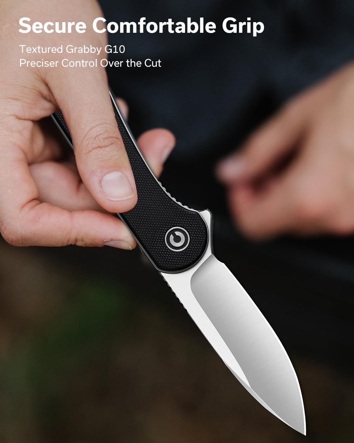 CIVIVI Elementum C907A tucked in pocket for compact daily carry.