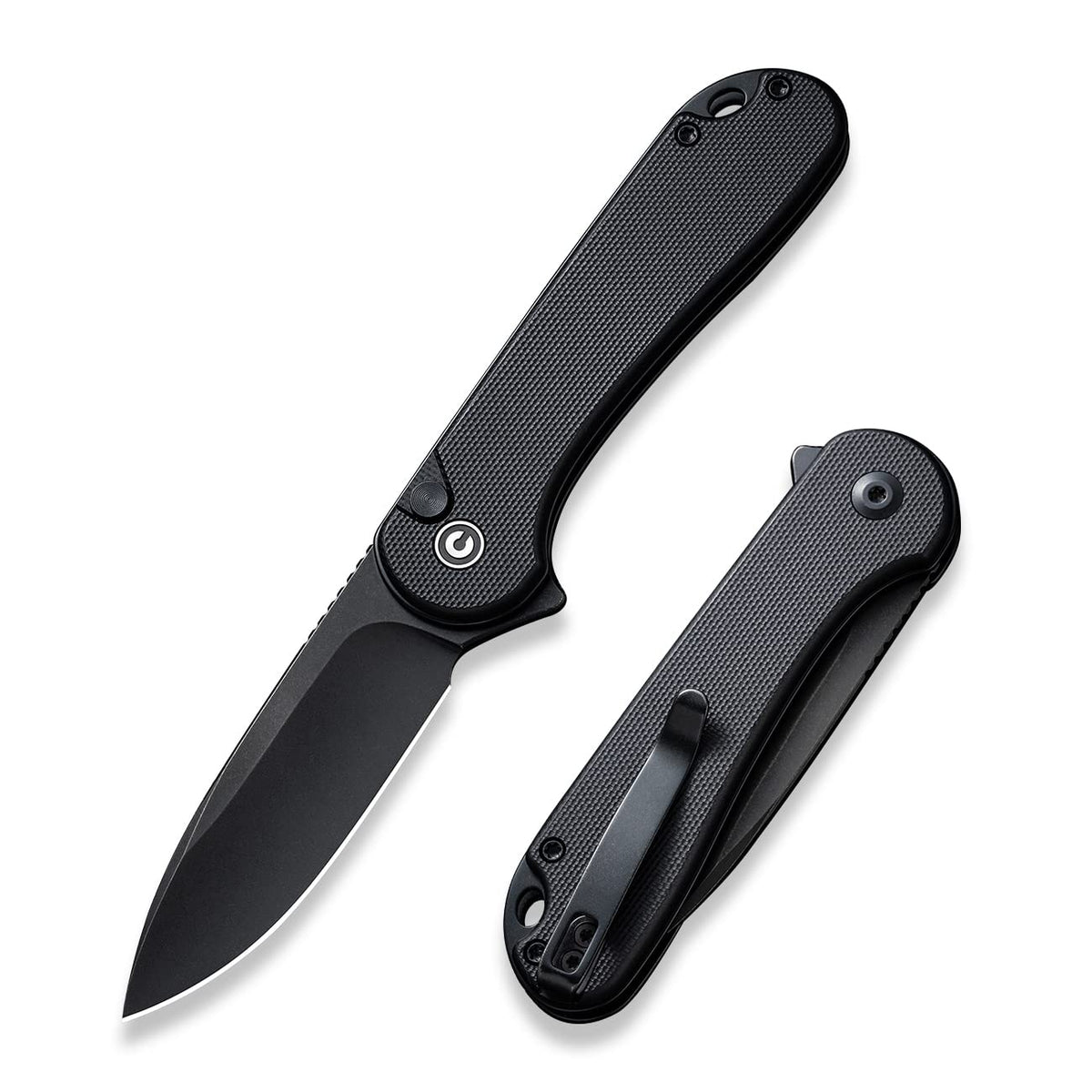 CIVIVI Elementum II blade close-up showing Nitro-V edge for durability