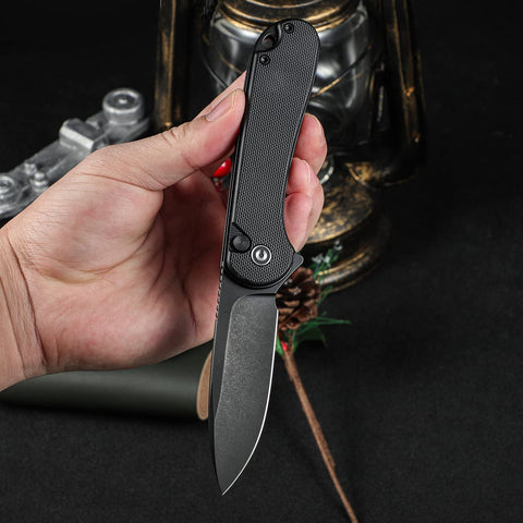 CIVIVI Elementum II G10 handle grip provides secure hold