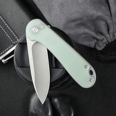 CIVIVI Elementum II Nitro-V blade close-up highlighting strong edge for daily tasks