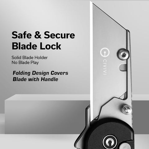 CIVIVI Elementum knife handle grooves for secure grip.