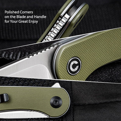 CIVIVI Elementum lifetime warranty card indicating craftsmanship support.