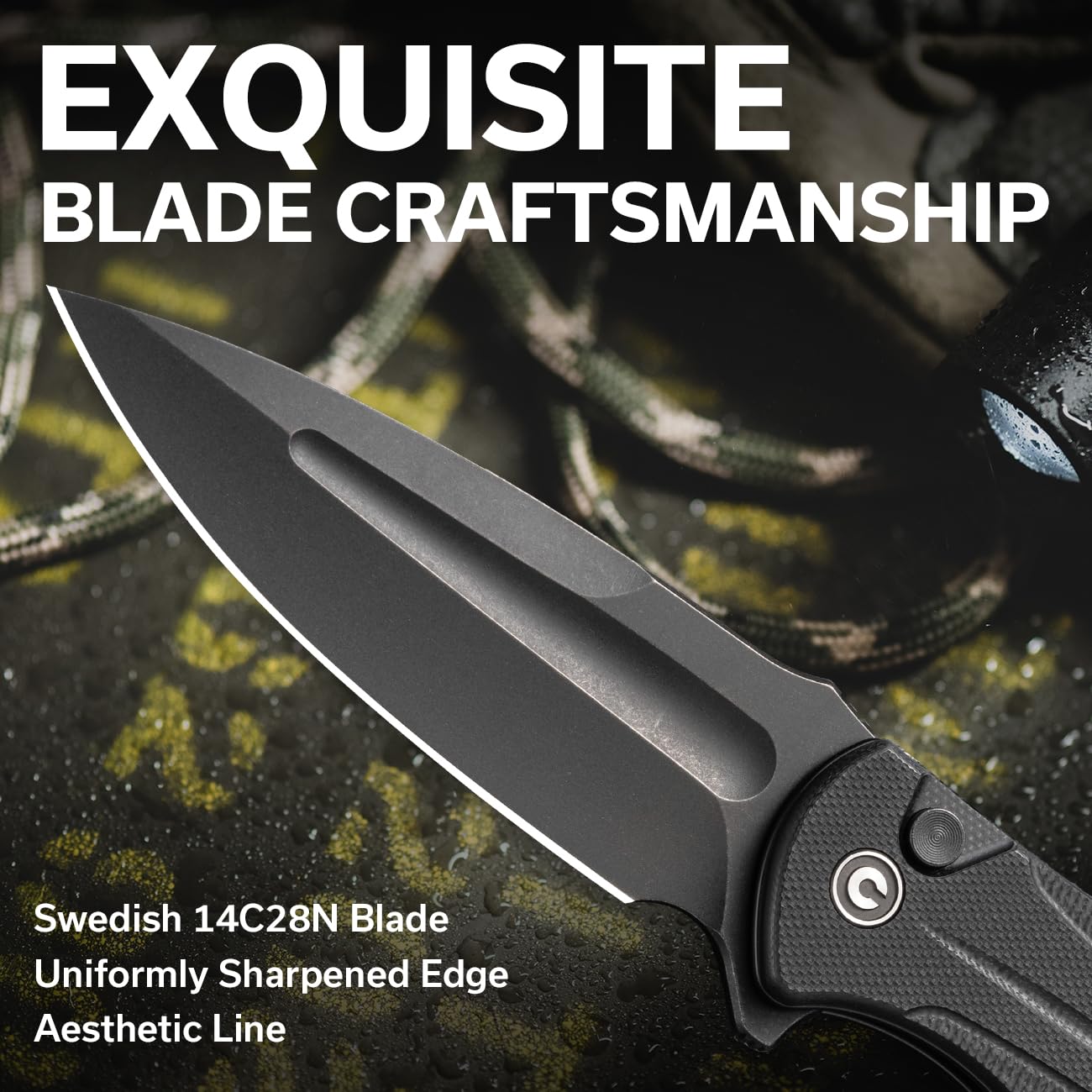 CIVIVI Indindie knife handle milled texture for secure grip