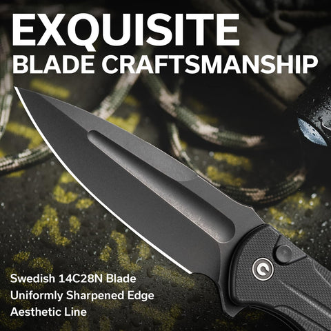 CIVIVI Indindie knife handle milled texture for secure grip