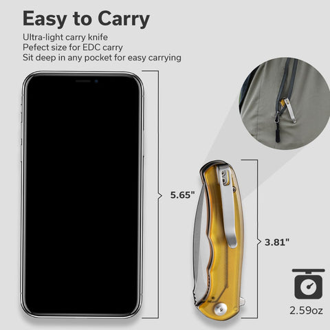 CIVIVI Mini Praxis liner-lock safety demonstrating secure closure.