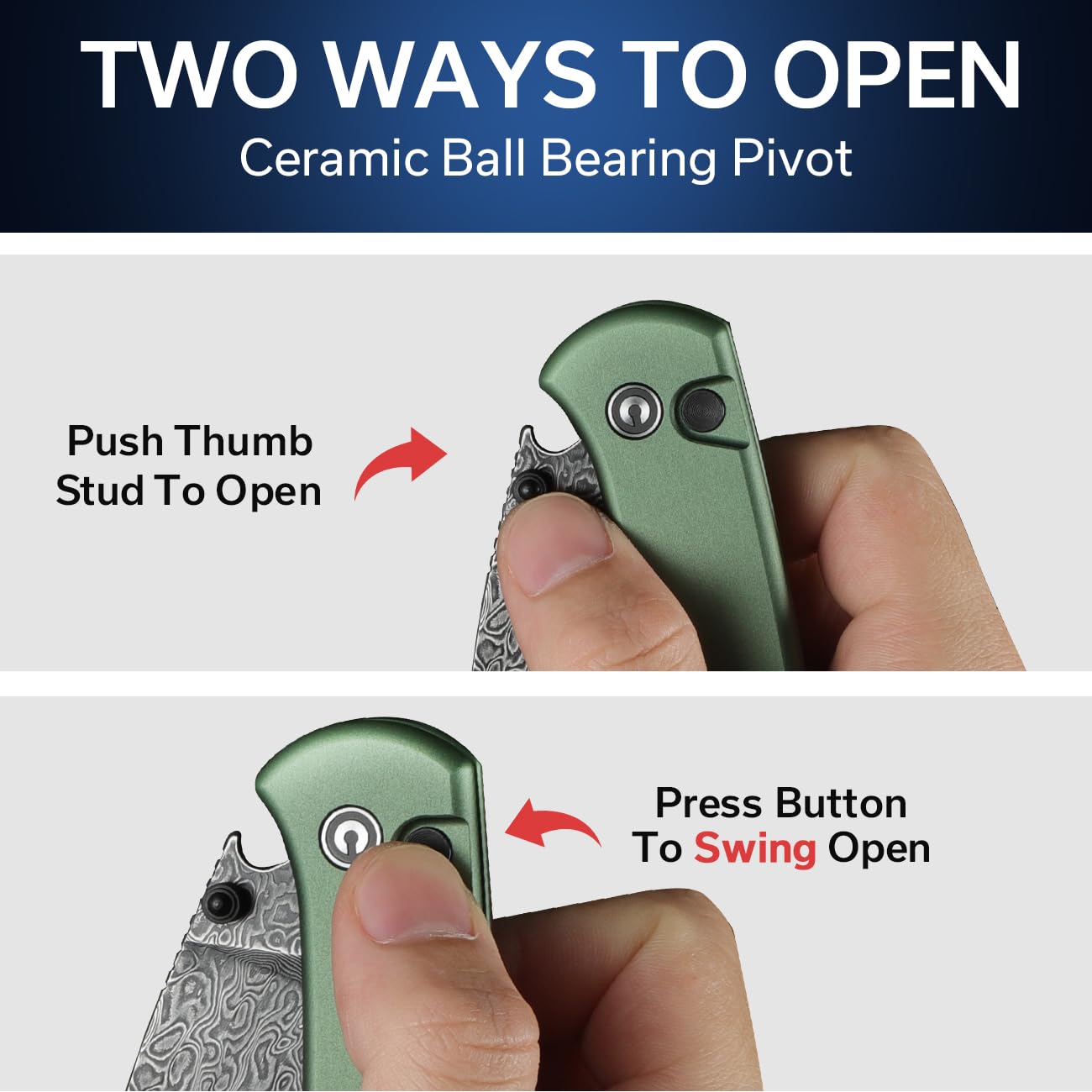 CIVIVI pocket folding knife aluminum handle design with sleek finish