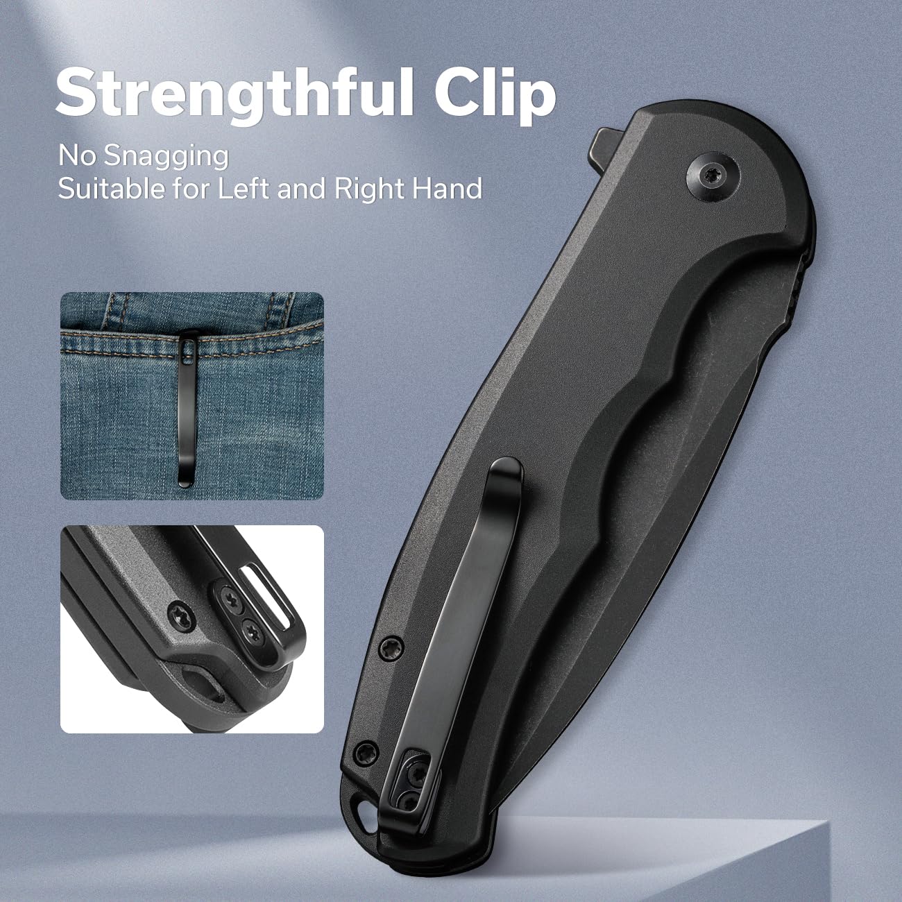 CIVIVI Praxis aluminum handle profile showing smooth chamfered edge
