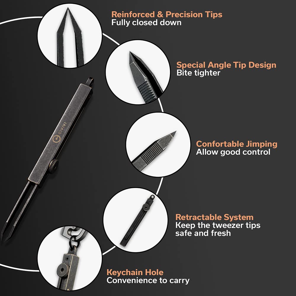 CIVIVI Tac-N-Tweeze single-piece construction delivers robust durability and consistent tolerances