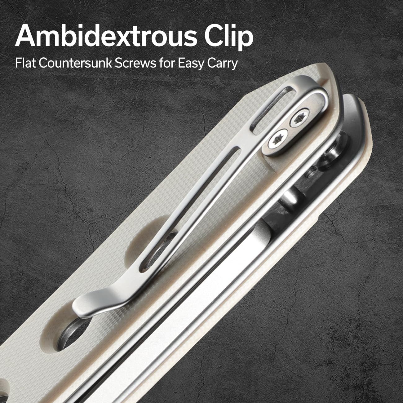 CIVIVI Vision FG knife open quick action, smooth deployment.