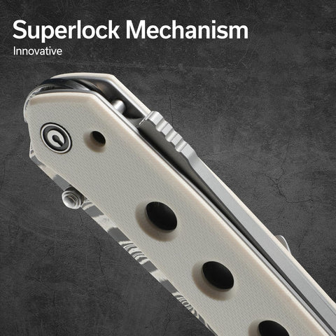 CIVIVI Vision FG knife textured handle close-up shows grip and durability.
