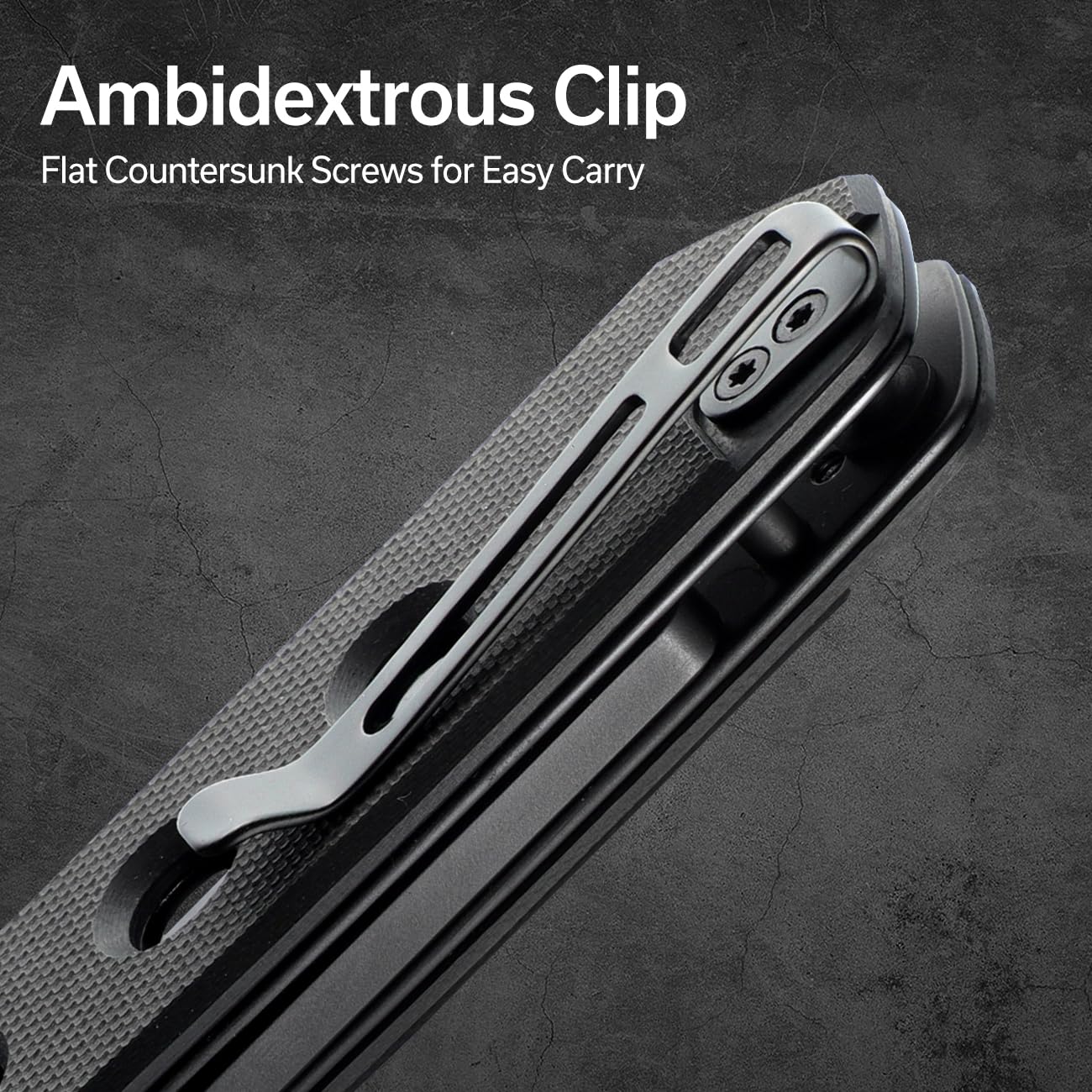CIVIVI Vision FG textured handle improves grip during outdoor chores.