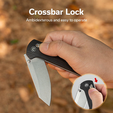CIVIVI Yonder G10 handle provides an ergonomic, lightweight grip