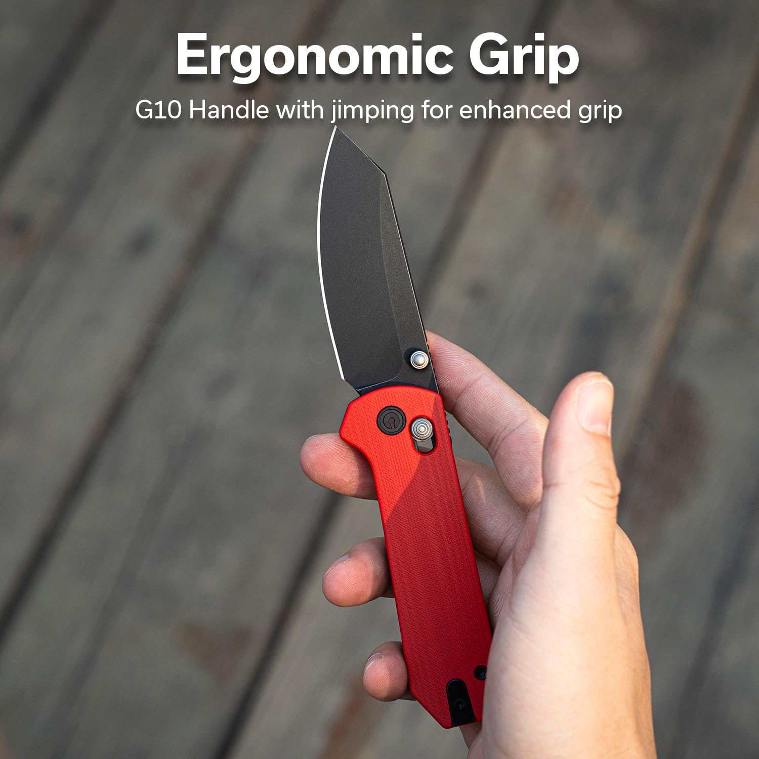CIVIVI Yonder folded in hand for easy daily carry.