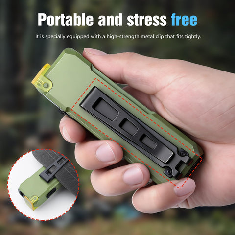 Ciwuzxs EDC compact clip for pocket carry or hat attachment.