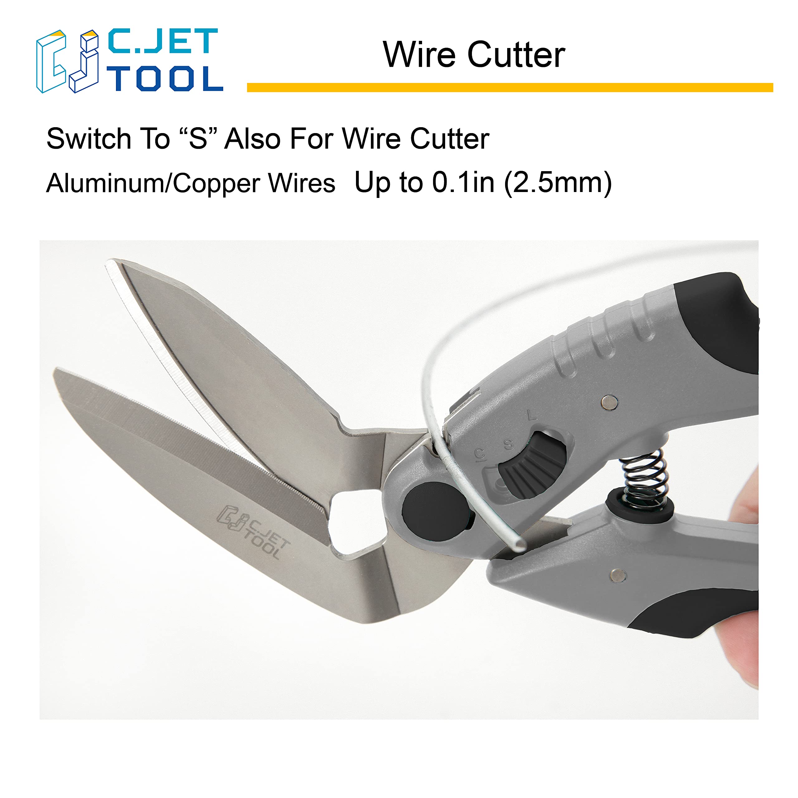 C.JET TOOL durable storage-ready scissors for workshop organization