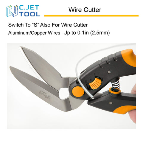 C.JET TOOL 10-Inch Scissors adjustable blade range handles thickness differences
