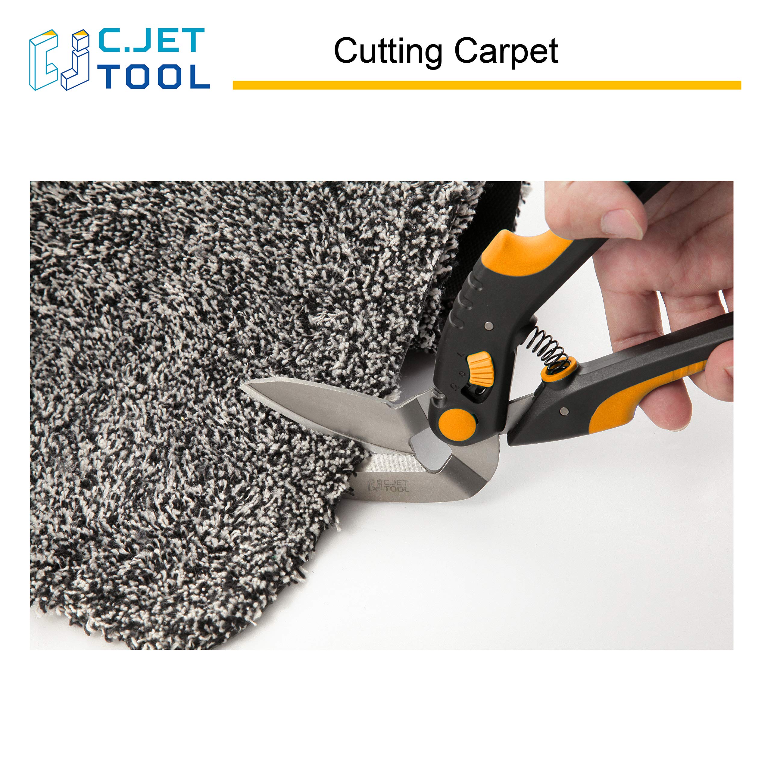 C.JET TOOL 10-Inch Scissors safety note to avoid heat-treated metals