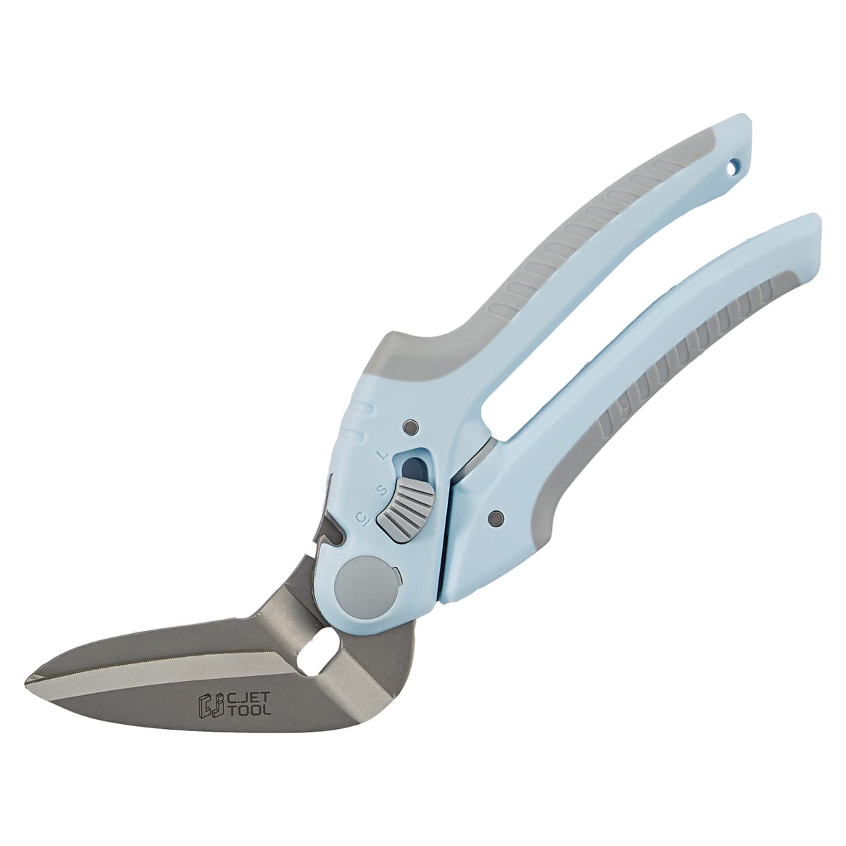 C.JET TOOL 8 inch heavy-duty carpet cutter in blue for precise cuts