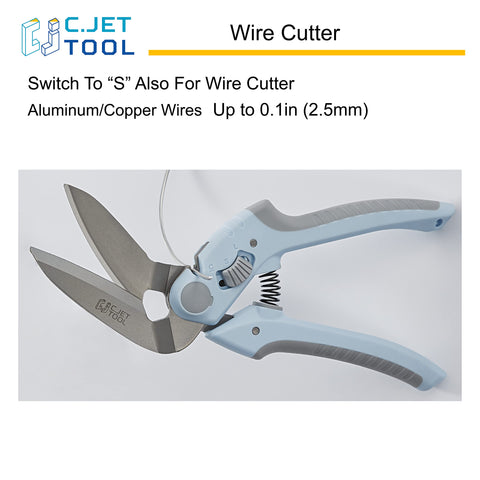 C.JET TOOL blue cutter shown with box for organized storage